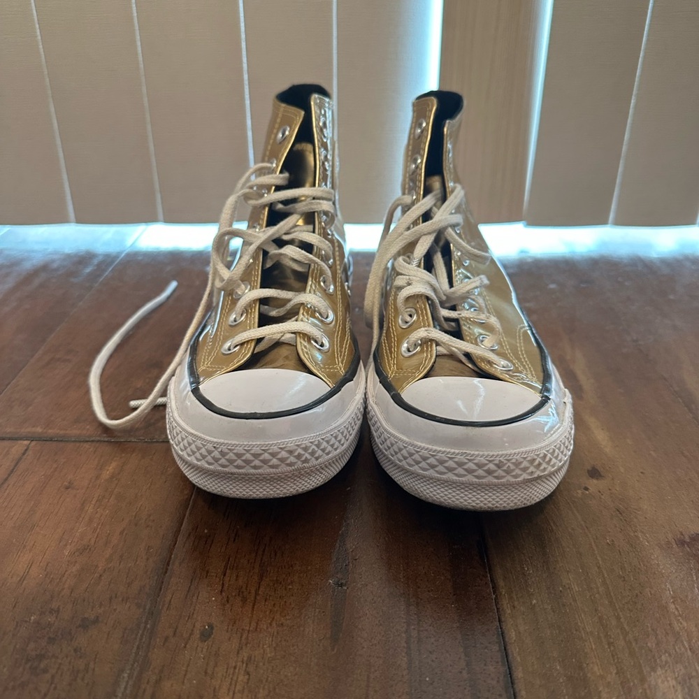 Converse Gold High-Top Sneakers